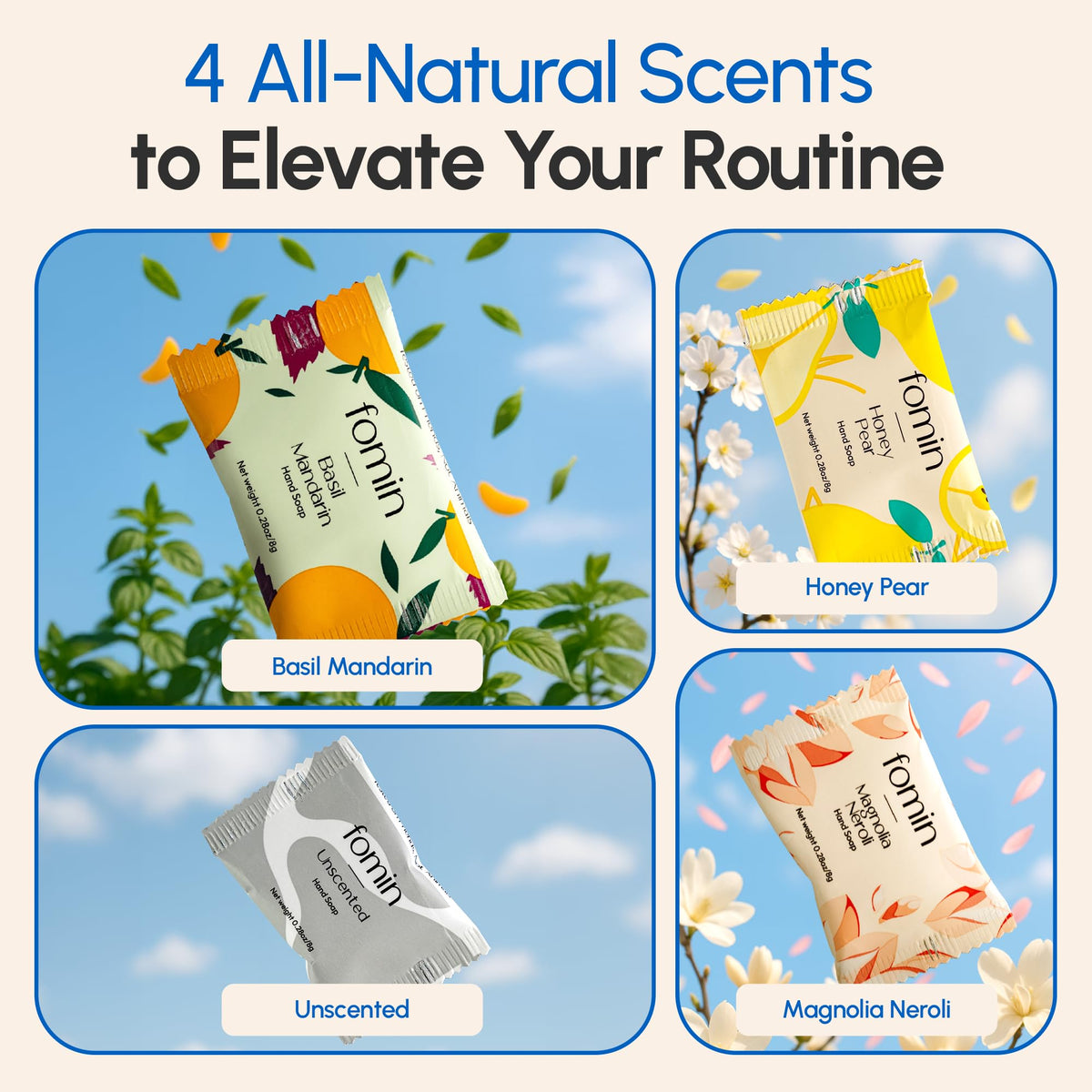 FOMIN foaming soap pump in use delivering gentle rich foam