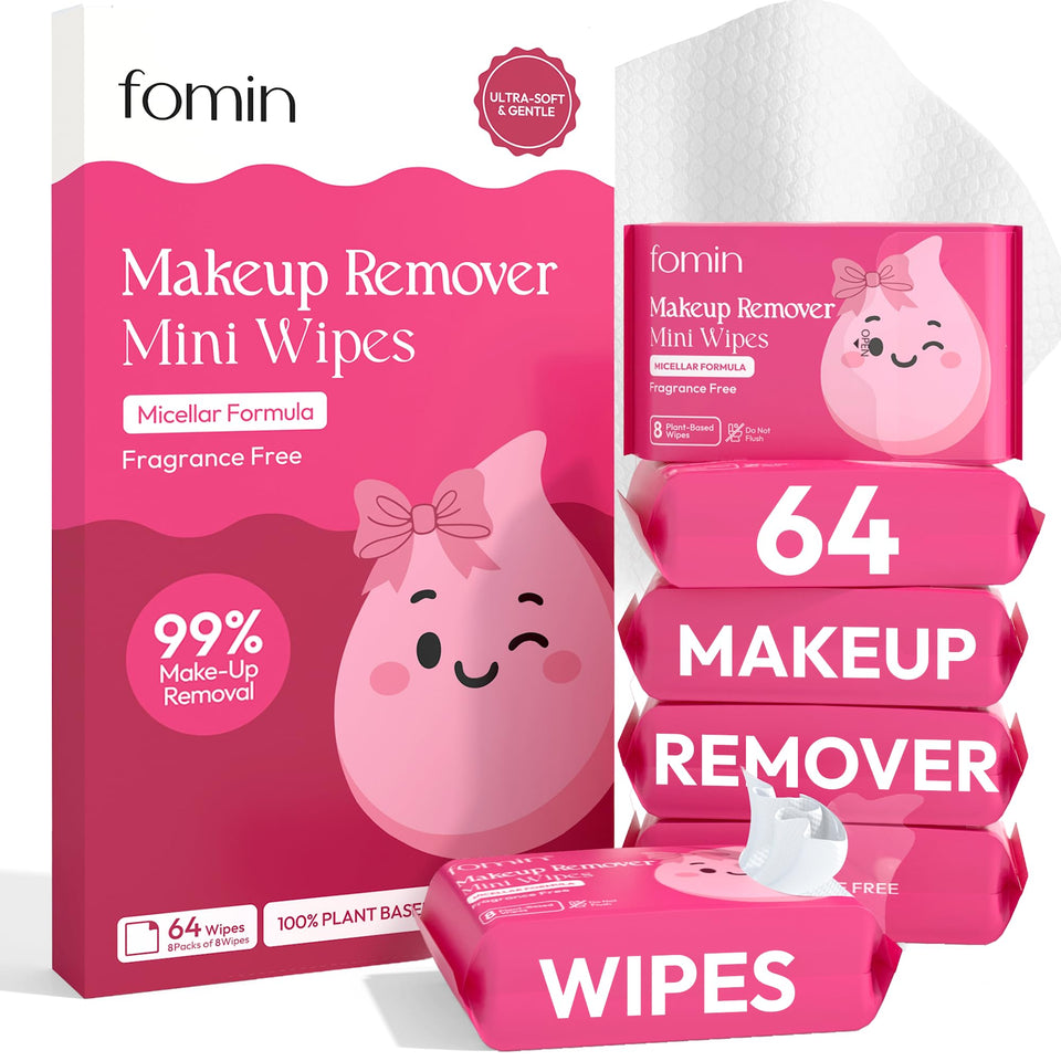 FOMIN front packaging showing mini 8-pack, highlights portability and convenience