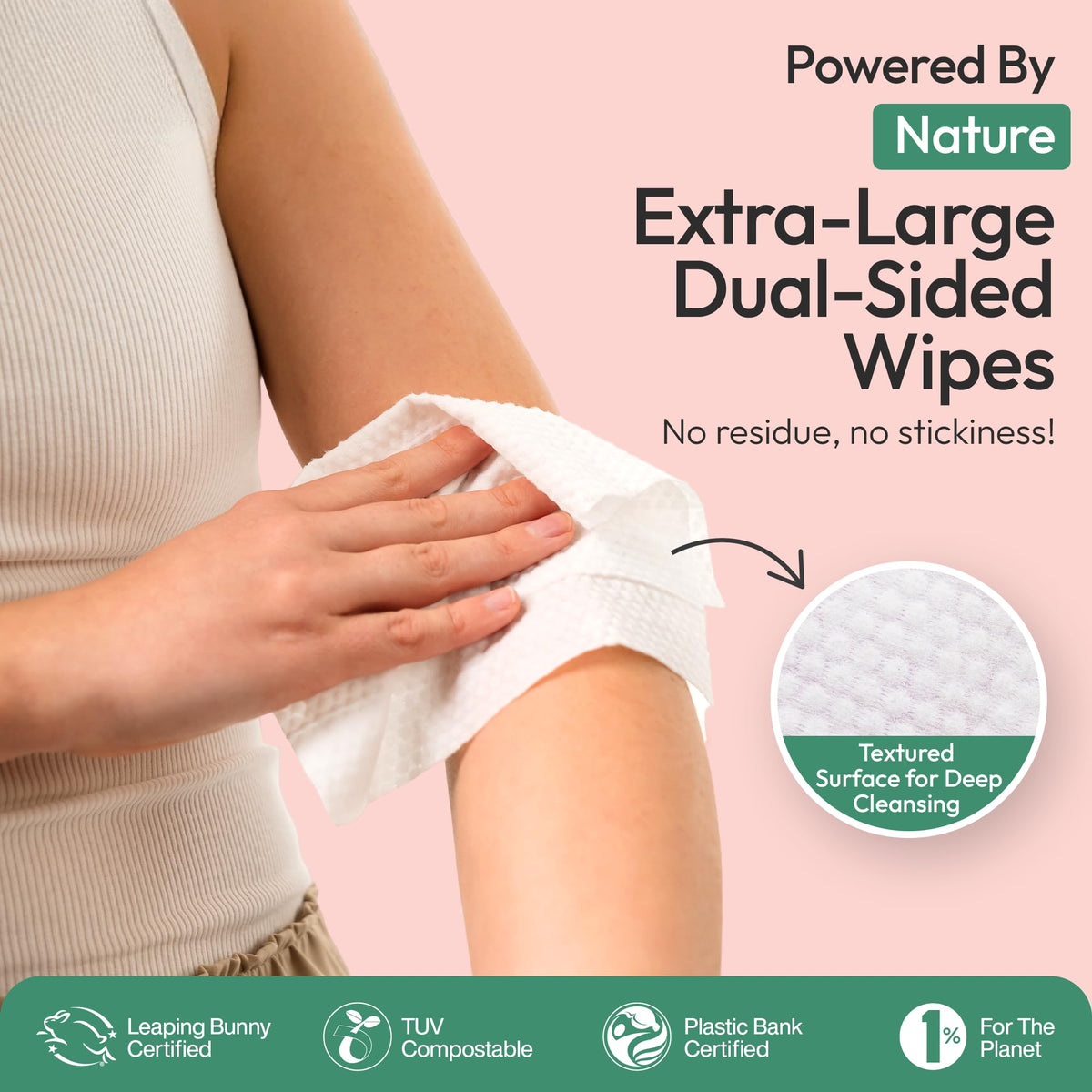 FOMIN wipes next to phone in pocket, compact travel convenience