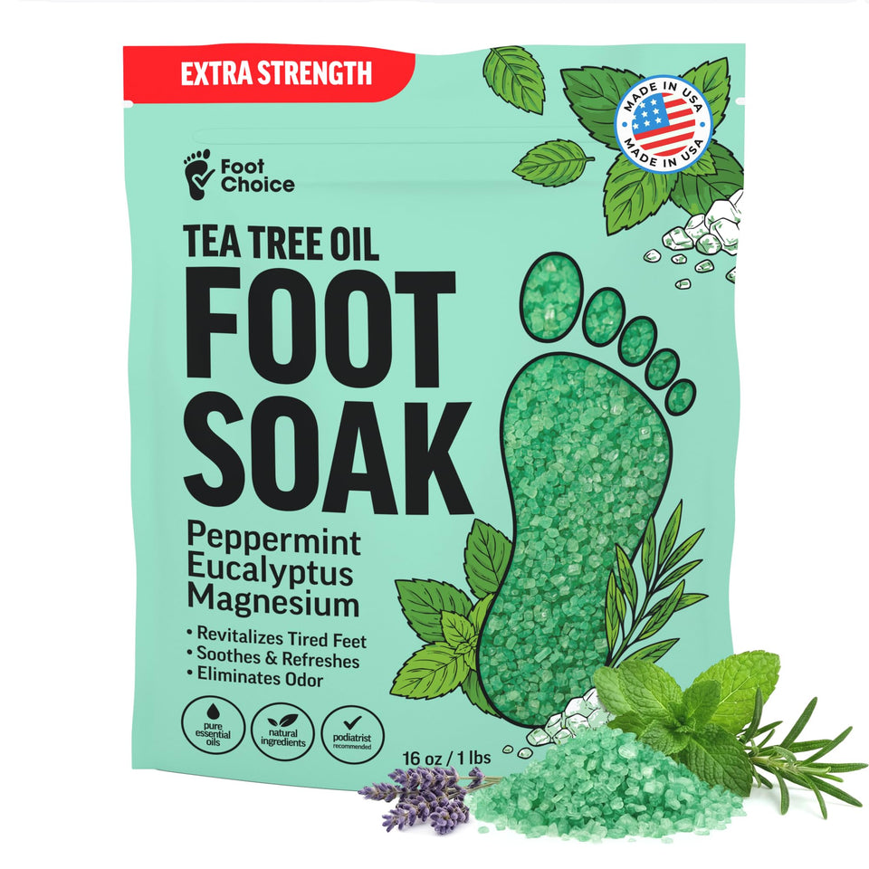 Foot Choice front packaging showing 16 oz jar and branding for quick recognition and trust