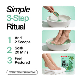 Close-up of Foot Choice label and ingredient list emphasizing made-in-USA quality