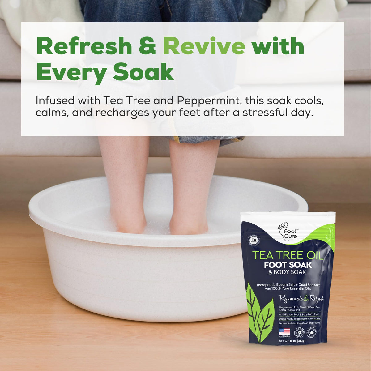 FOOT CURE usage before and after softening calluses and dry skin