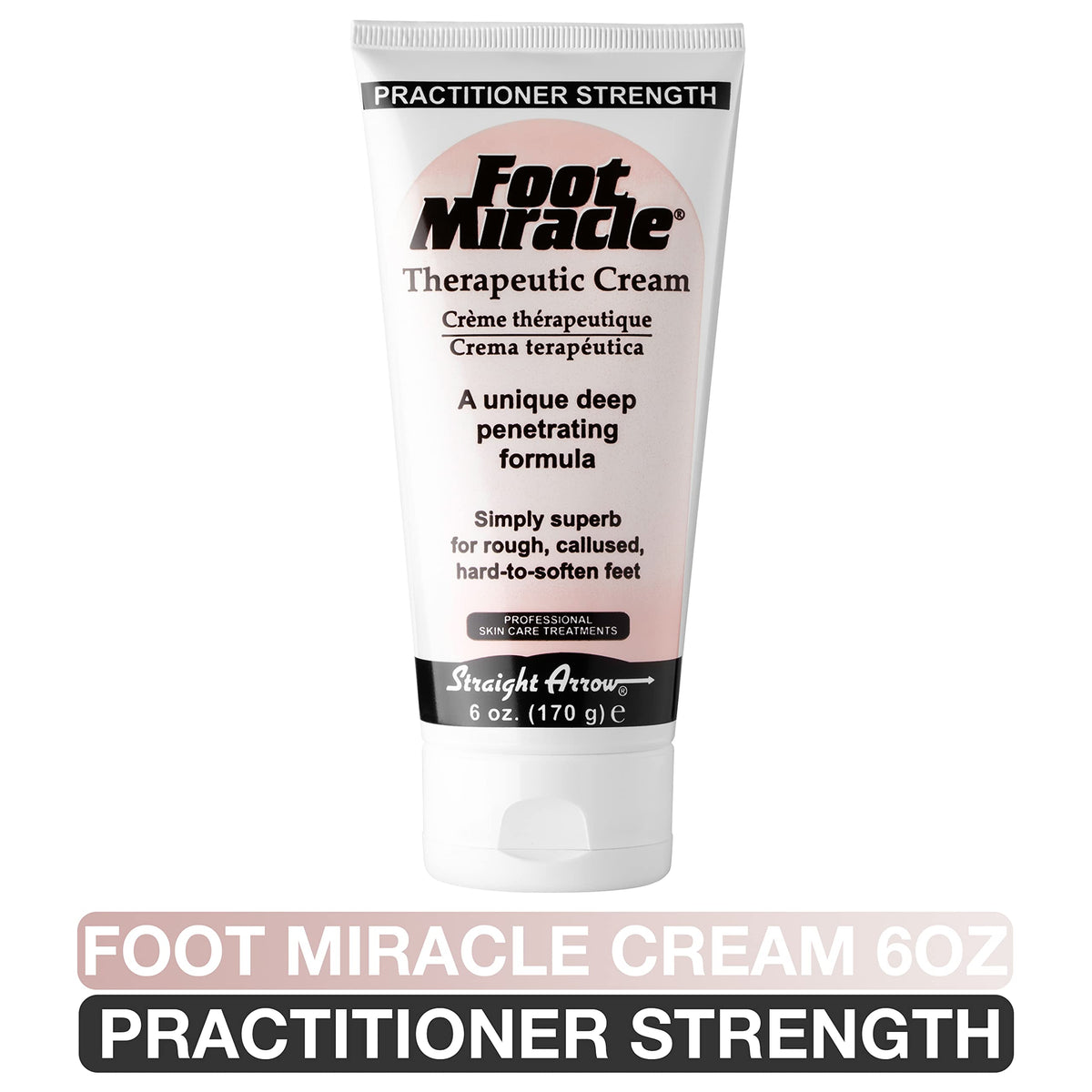 Applying Foot Miracle to heel to soften calluses and improve comfort benefit