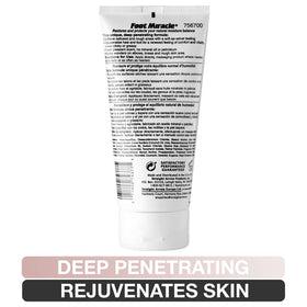 Foot Miracle tube on bathroom shelf staged for nightly routine and skin renewal benefit