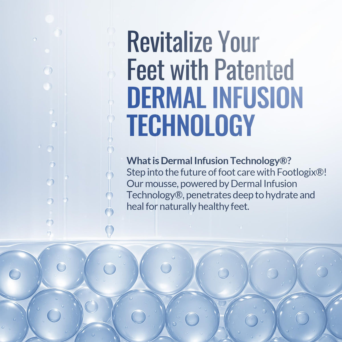 FOOTLOGIX before and after heel comparison showing smoother skin