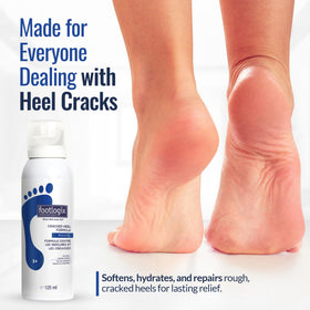 FOOTLOGIX label detail highlighting urea, evening primrose oil and Co-Q10