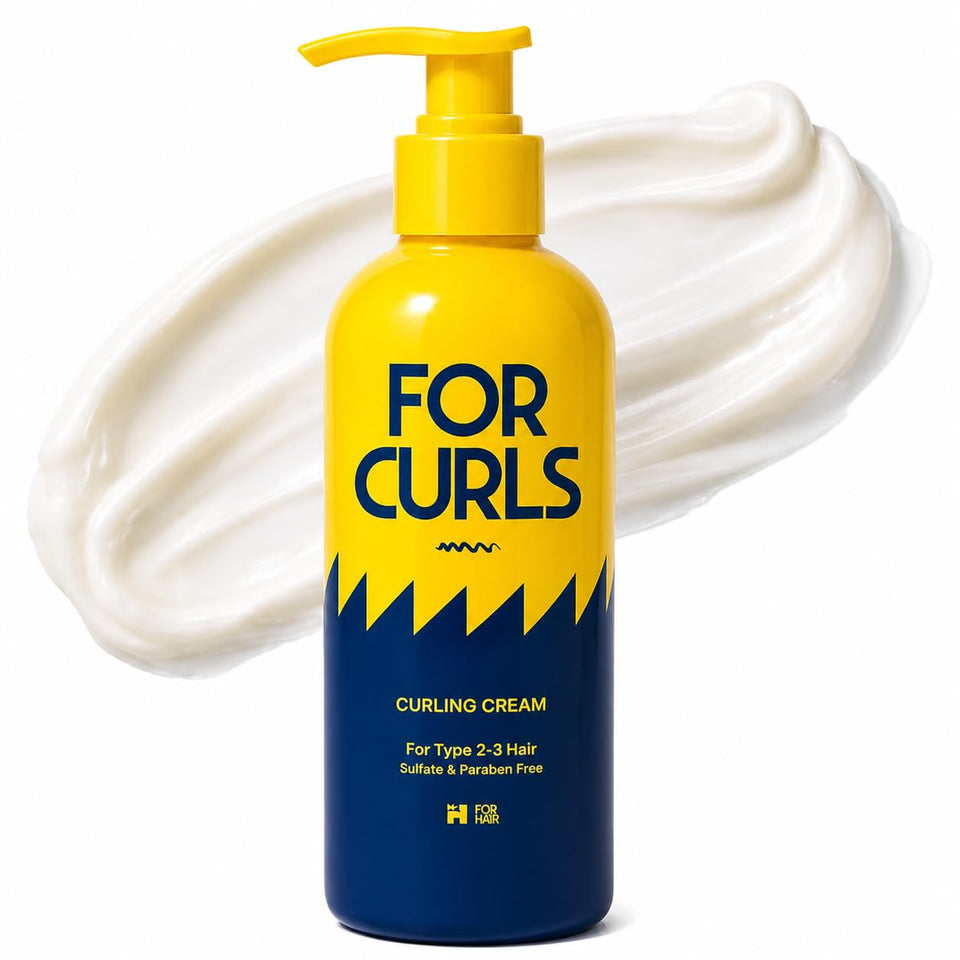 FOR CURLS front tube view showing product branding and 8.4 oz size for clear purchase decision