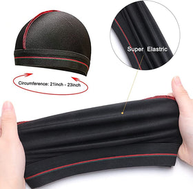 ForceWave extra-long tails tied to show secure fit and ease of styling