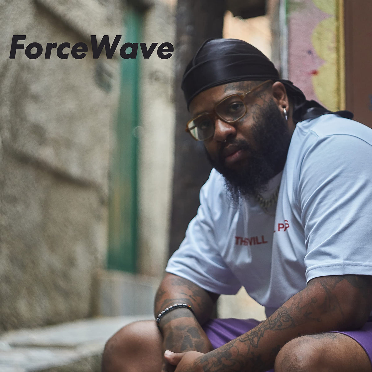 ForceWave durag on hand for size comparison showing tail length and portability