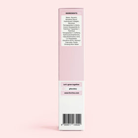 ForChics product box label close-up showing ingredient highlights and vegan claim