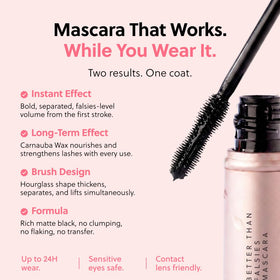 ForChics brush with product coating showing smooth, clump-free texture
