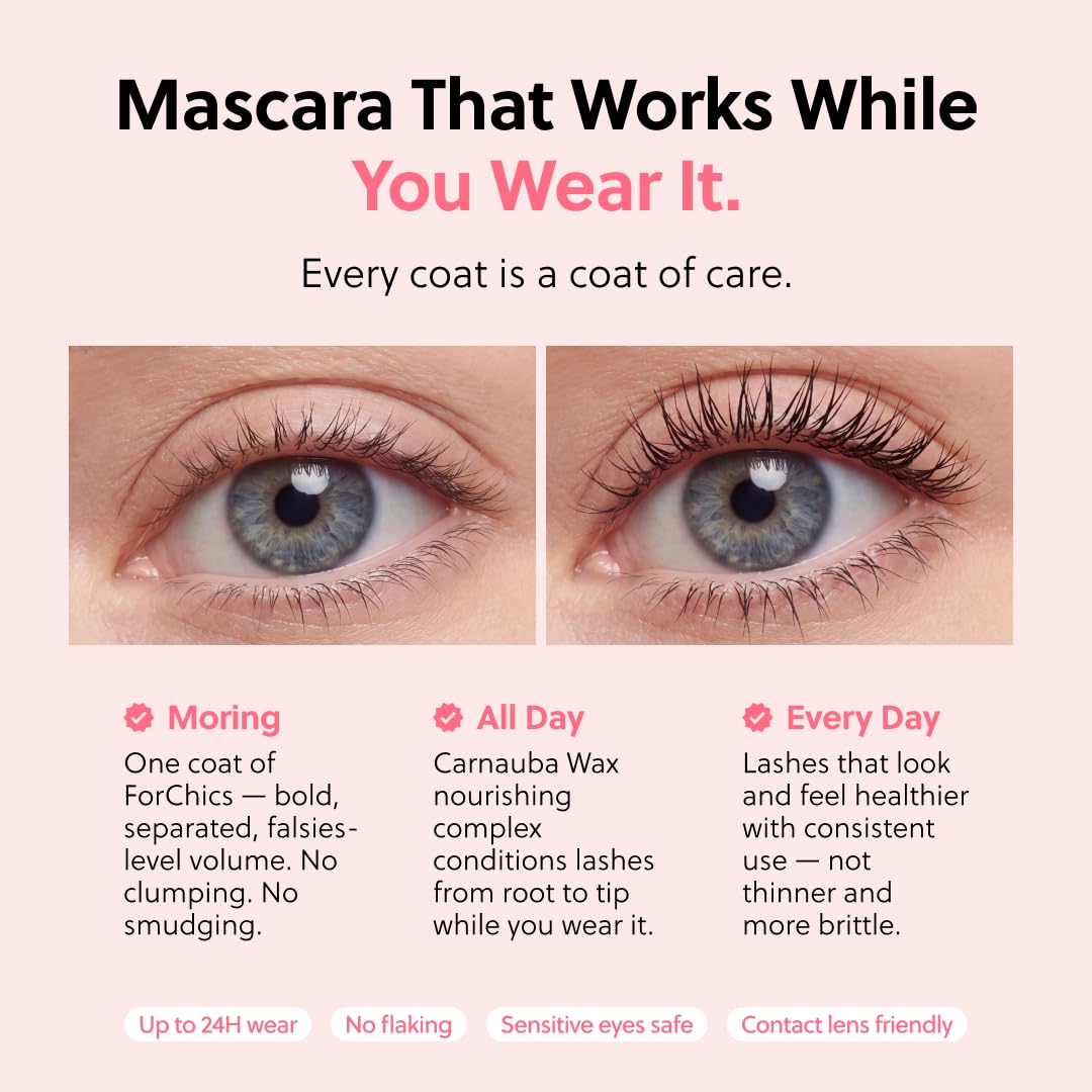 ForChics gentle removal demo with cleanser showing safe lash preservation