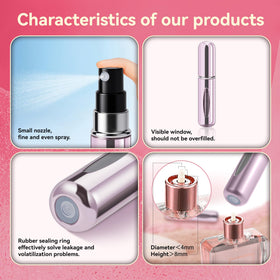 forebile transparent reservoir showing remaining perfume for easy monitoring