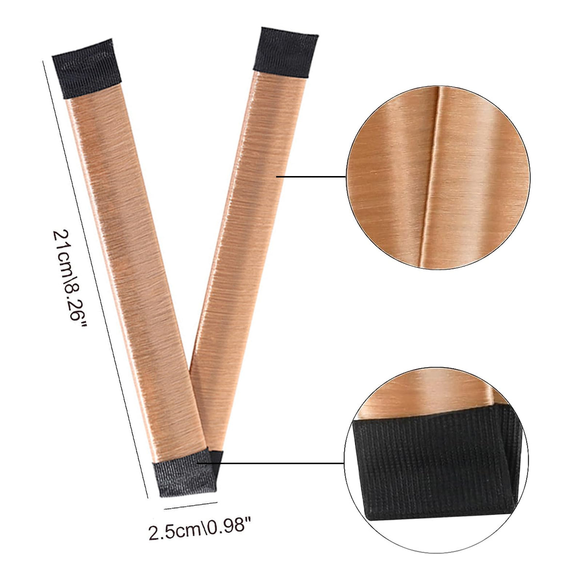 FORESRUM close-up of synthetic hair wrap highlighting gentle protection for strands