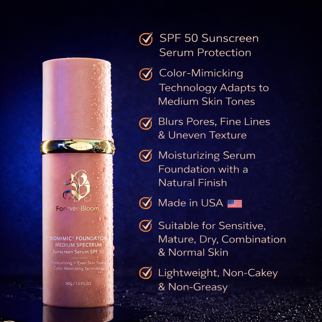 Forever Bloom texture dispensed drops highlighting smooth, fast absorption