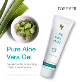 Forever Living application on hand demonstrating smooth hydration benefit