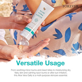Forever Living size comparison with 4 fl oz tube for scale and portability