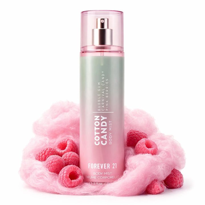 Forever 21 front bottle view showing playful pink packaging and sweet scent