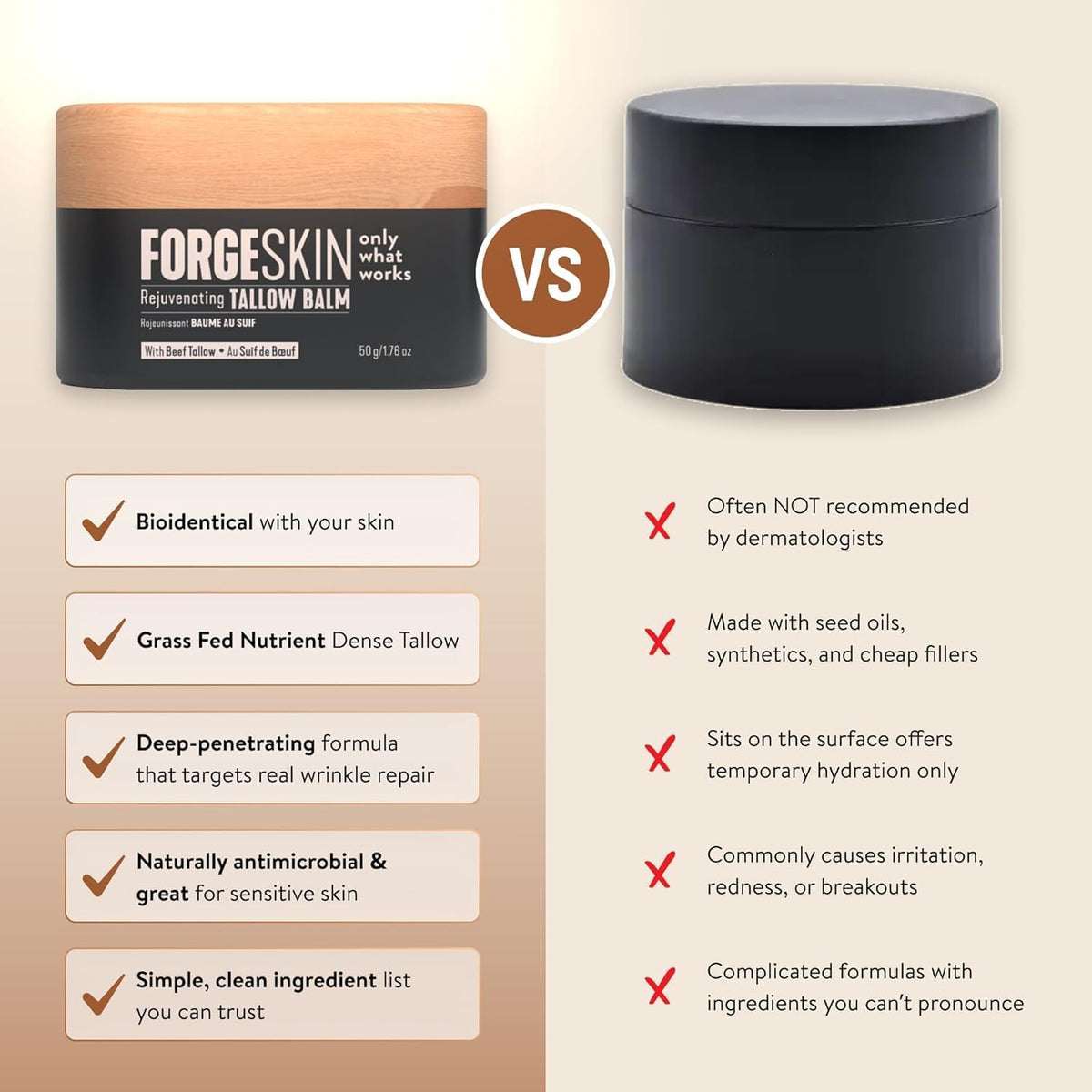 Forge Skin used on face and shoulder illustrating multi-use face and body benefits