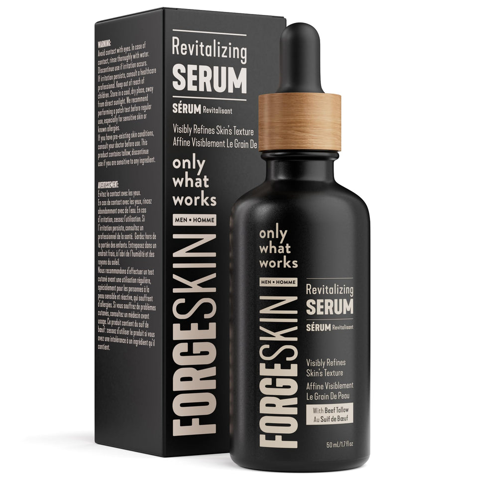 Forge Skin front jar showing clean packaging and product benefit