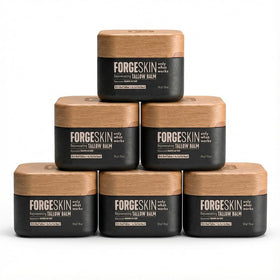 Forge Skin front jar showing product label and size benefits