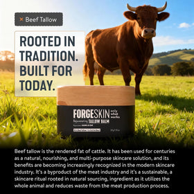 Forge Skin lifestyle image outdoors protecting skin from wind and dry air damage