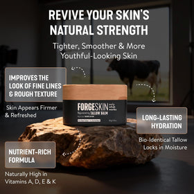 Forge Skin under-eye application showing targeted hydration and reduced puffiness
