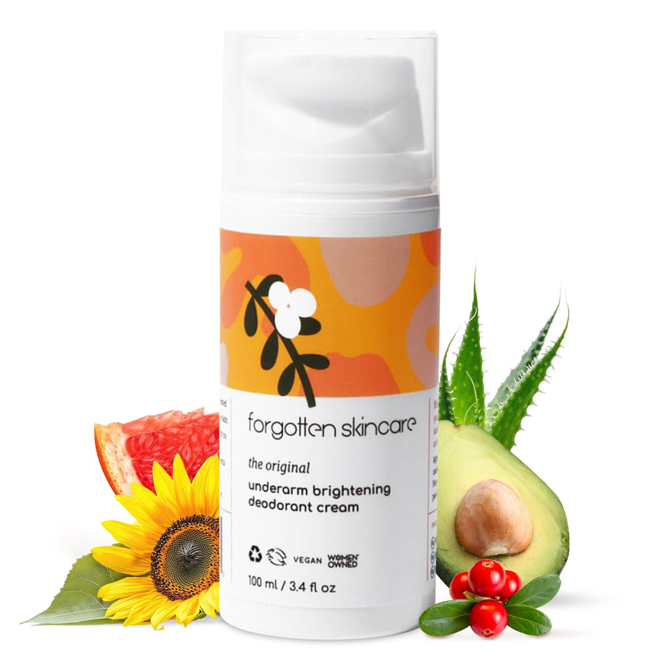 Forgotten Skincare front packaging showing product and branding, communicates trust
