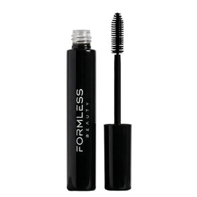 Formless Beauty front packaging showing sleek glass tube and product benefit