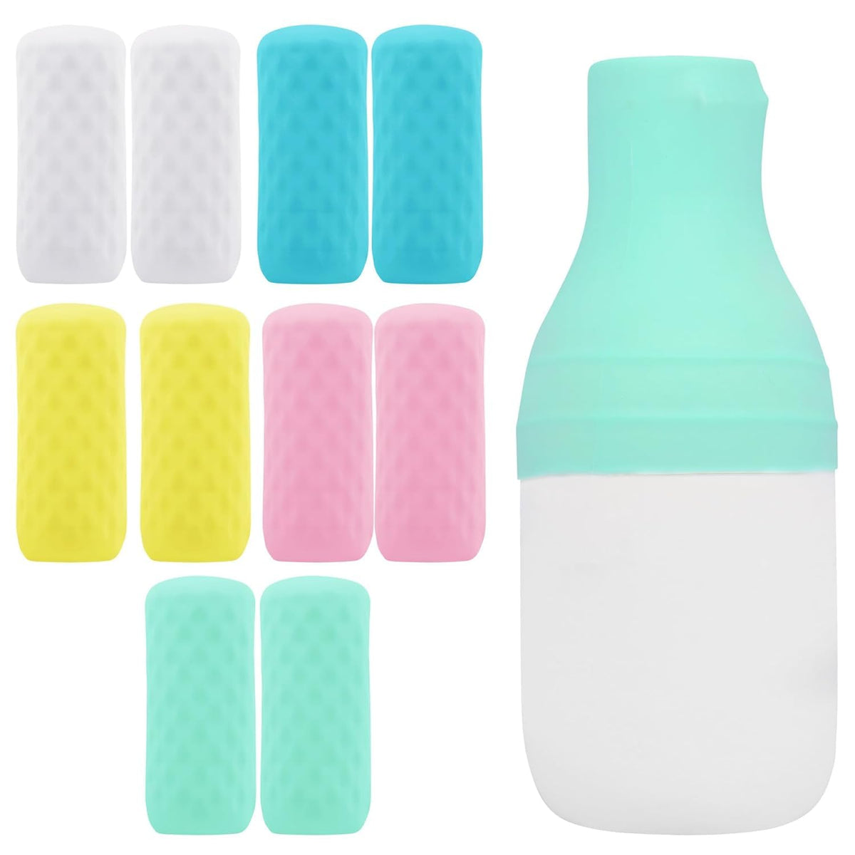 FOROUME front packaging showing ten silicone sleeves protecting toiletries