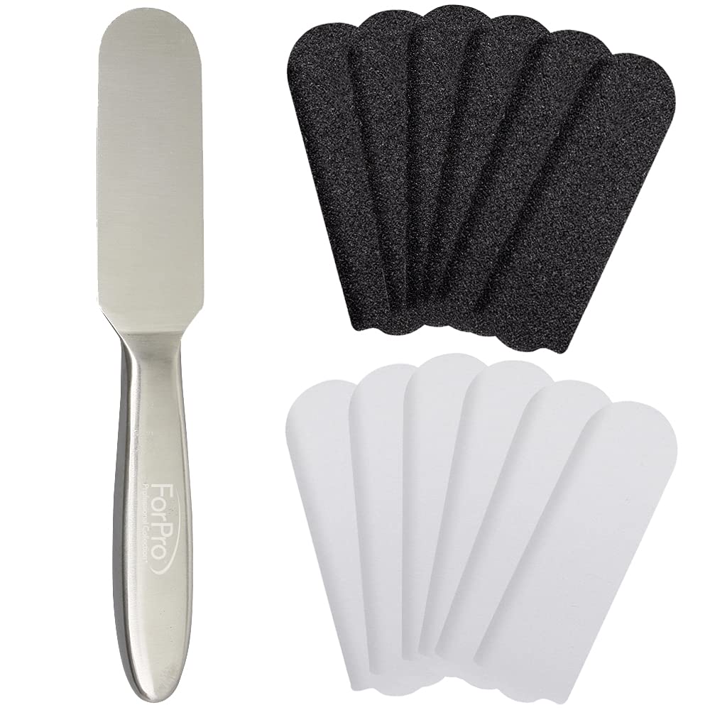 ForPro file used on wet foot illustrating water-resistant refills for wet or dry use benefit