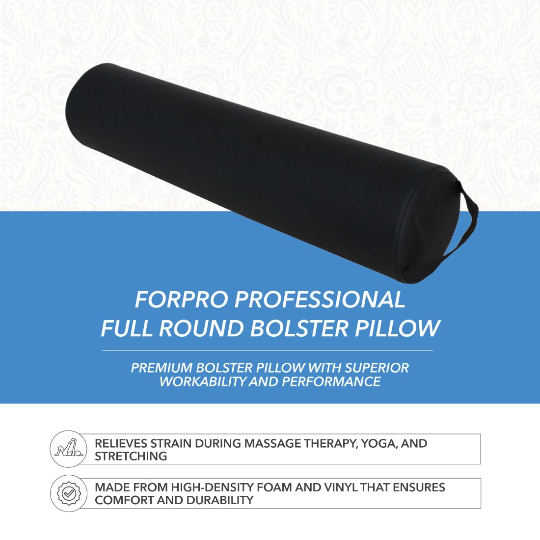 ForPro bolster foam cross-section illustrating high-density support and durability