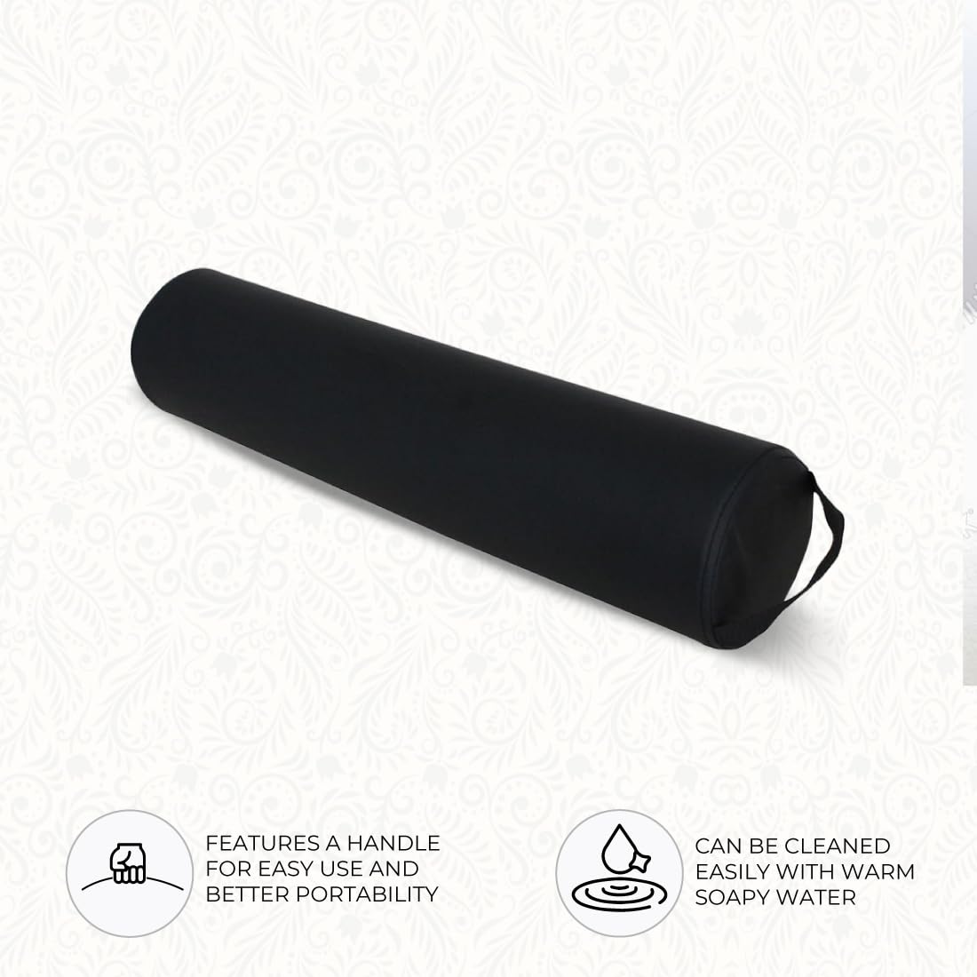 ForPro bolster used in restorative yoga demonstrating comfort and alignment