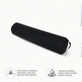 ForPro bolster used in restorative yoga demonstrating comfort and alignment