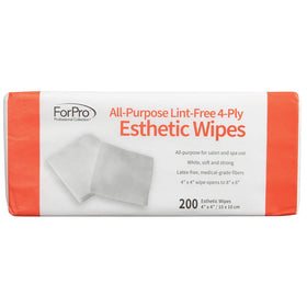 ForPro boxed wipes stored on salon trolley for convenient grab-and-go supply
