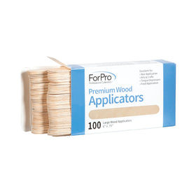 ForPro close-up of polished applicator edge, smooth finish prevents splinters