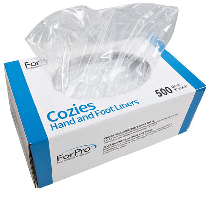 ForPro Cozies front packaging box showing 500-count and product branding for salon efficiency