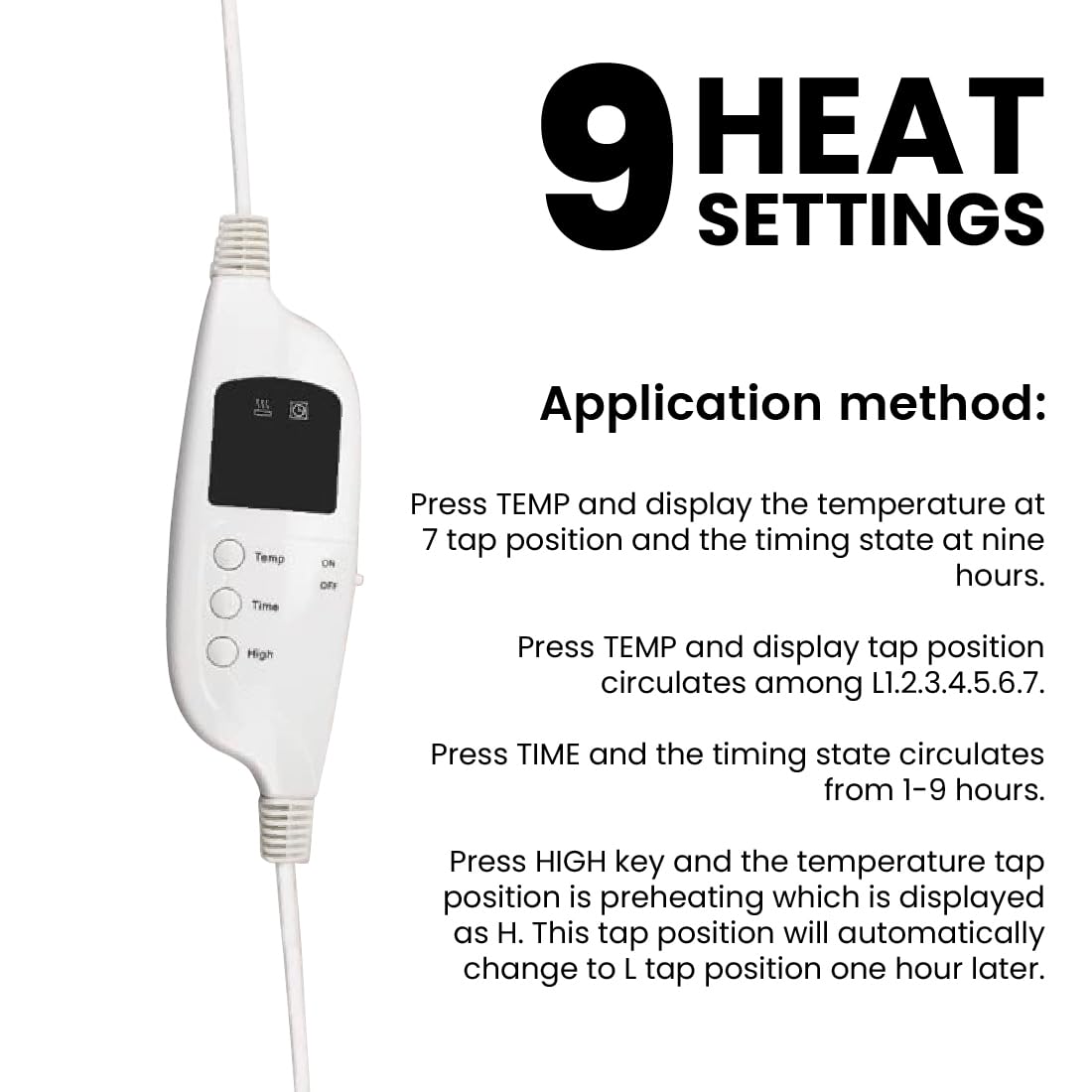 ForPro detachable 6-foot power cord displayed for easy storage and replacement