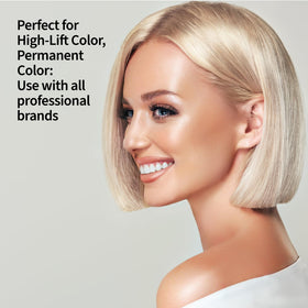 ForPro Expert stylist applying developer in salon, supporting efficient professional workflow