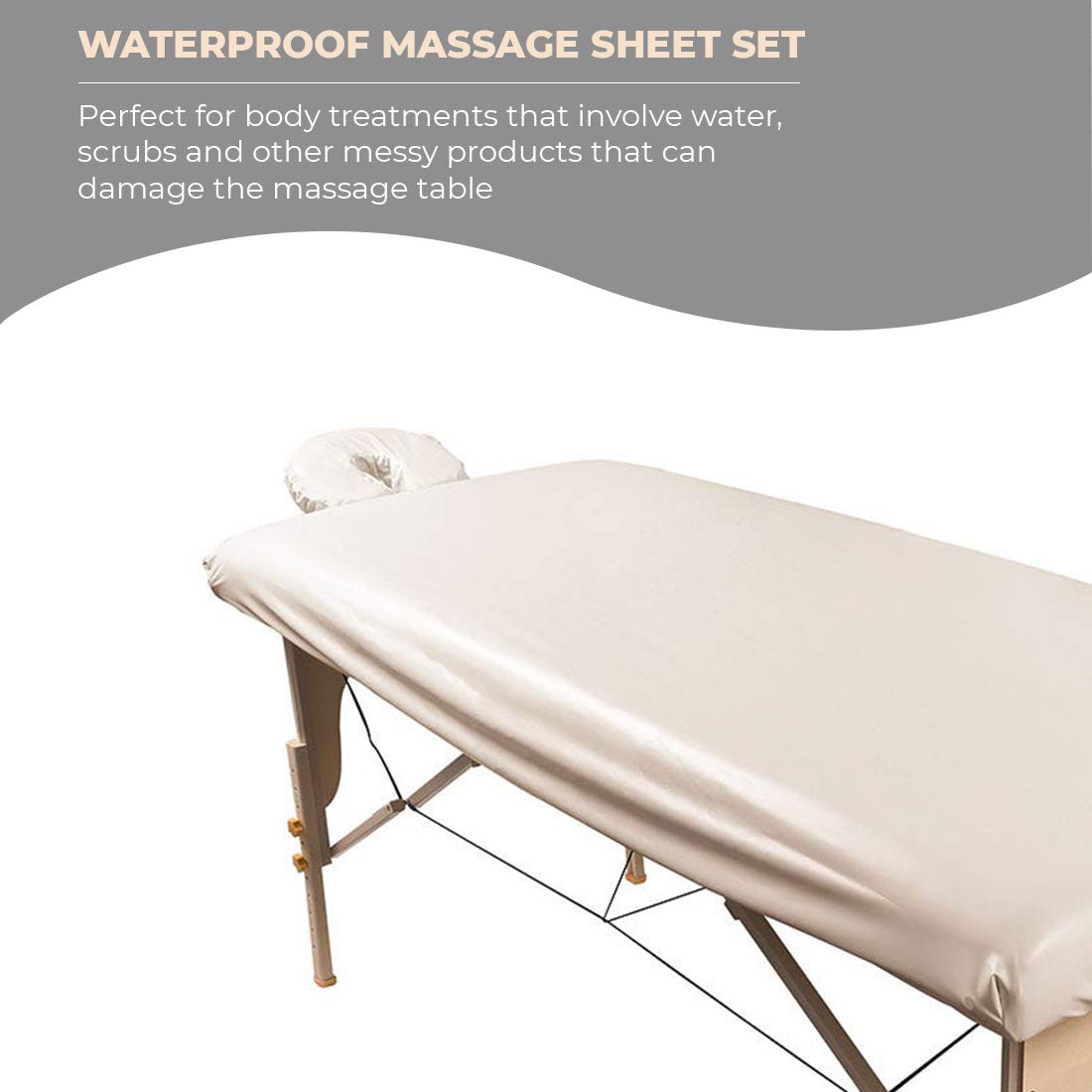 ForPro face rest cover fitted on cradle for hygienic client support and easy removal