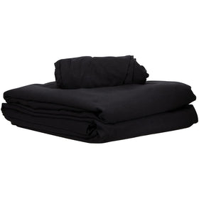ForPro flat sheet spread on massage table for full coverage and neat draping