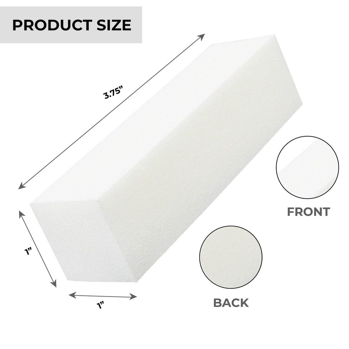 ForPro four-sided buffer angled to show each grit side and quick surface prep benefit
