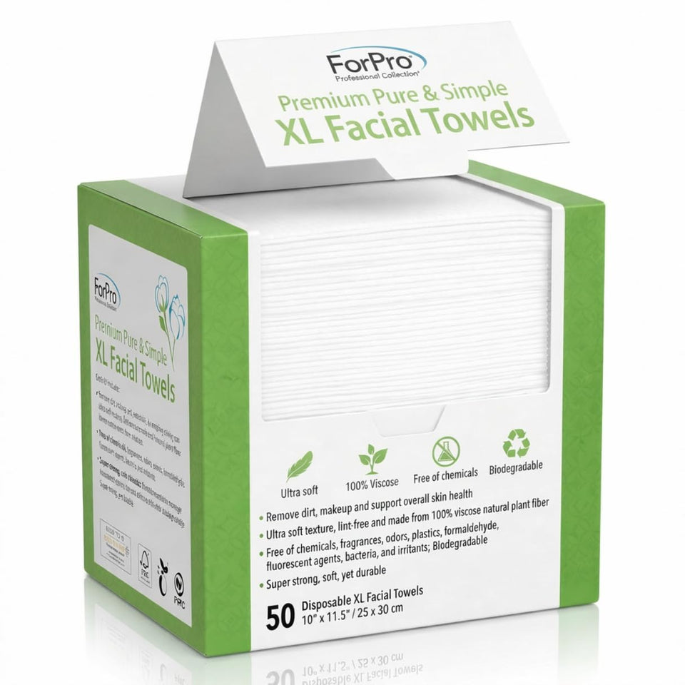 ForPro front packaging showing XL pop-up dispenser and 50-count convenience