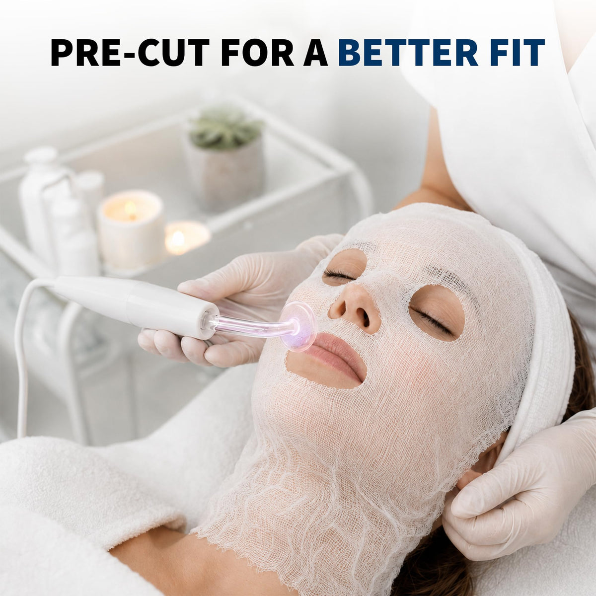 ForPro mask on model side profile demonstrating coverage and product compatibility