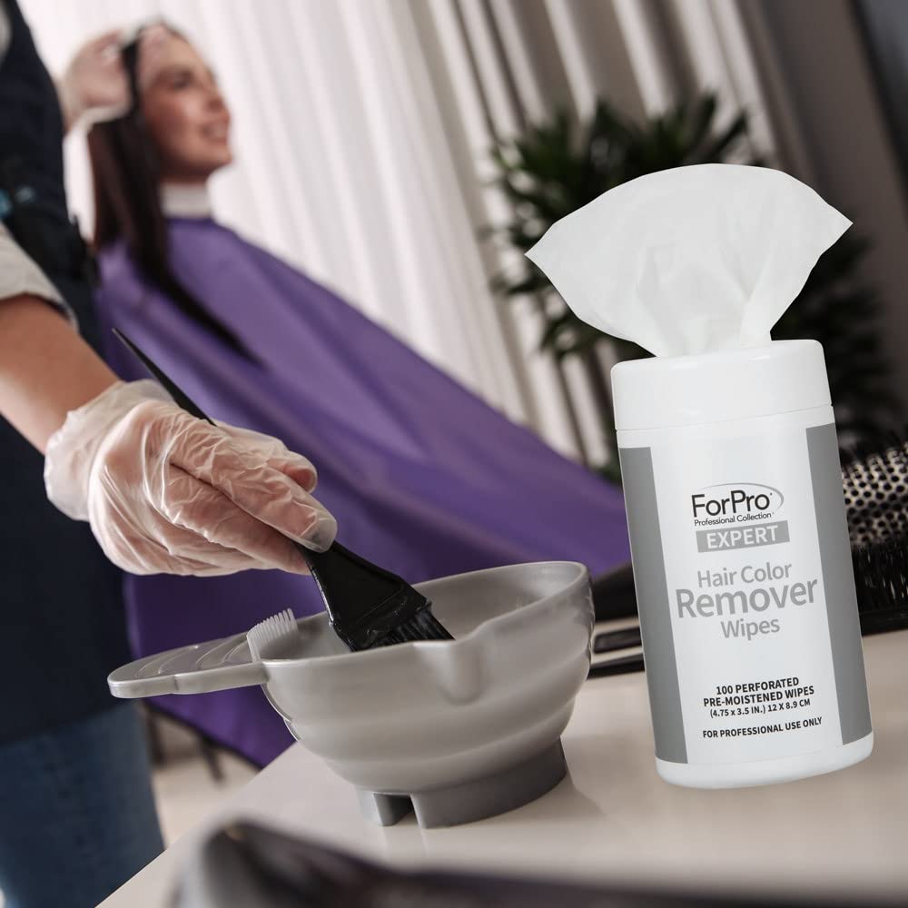 Salon countertop with ForPro pack visible representing professional, hygienic cleanup