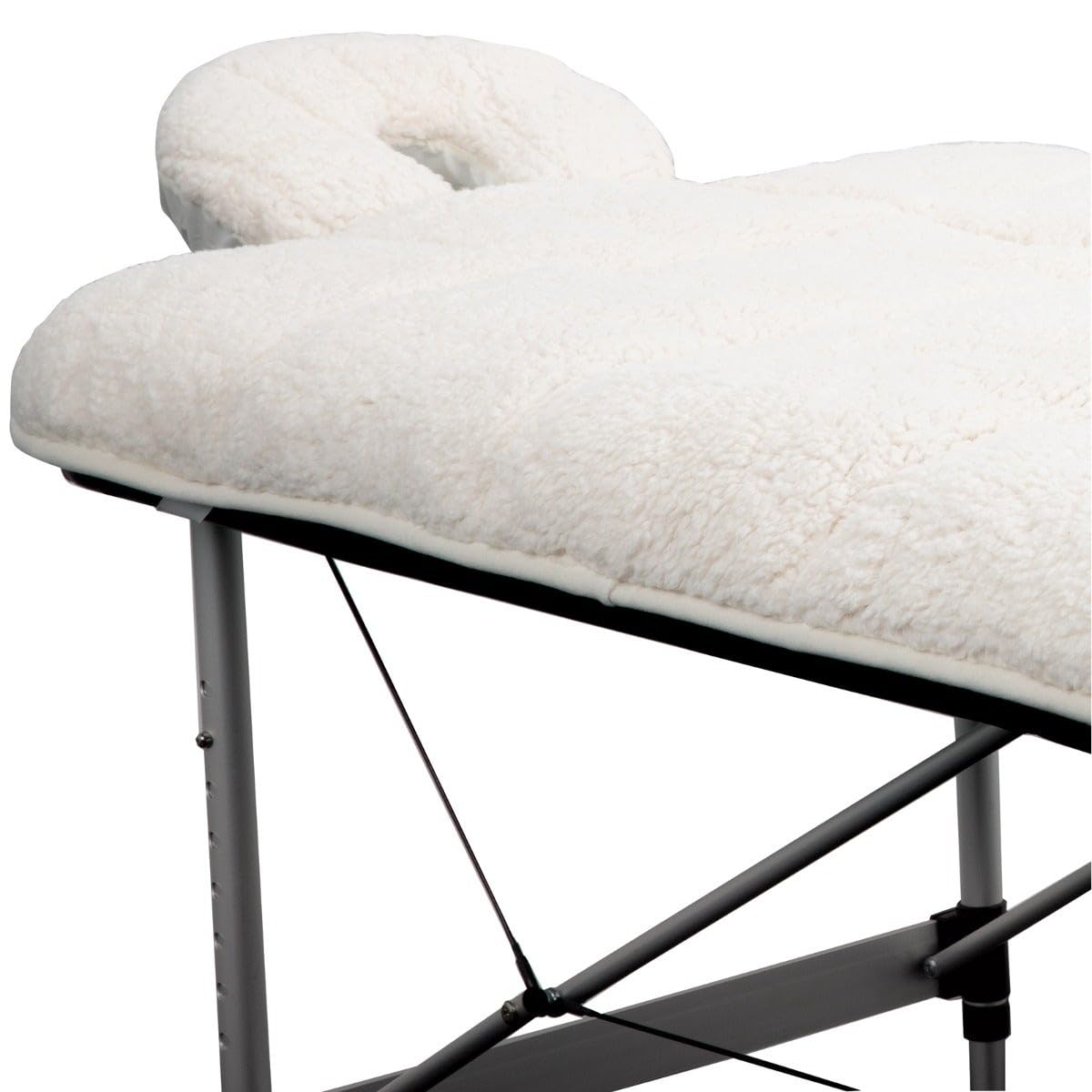 ForPro quilted fleece table pad front view showing plush comfort