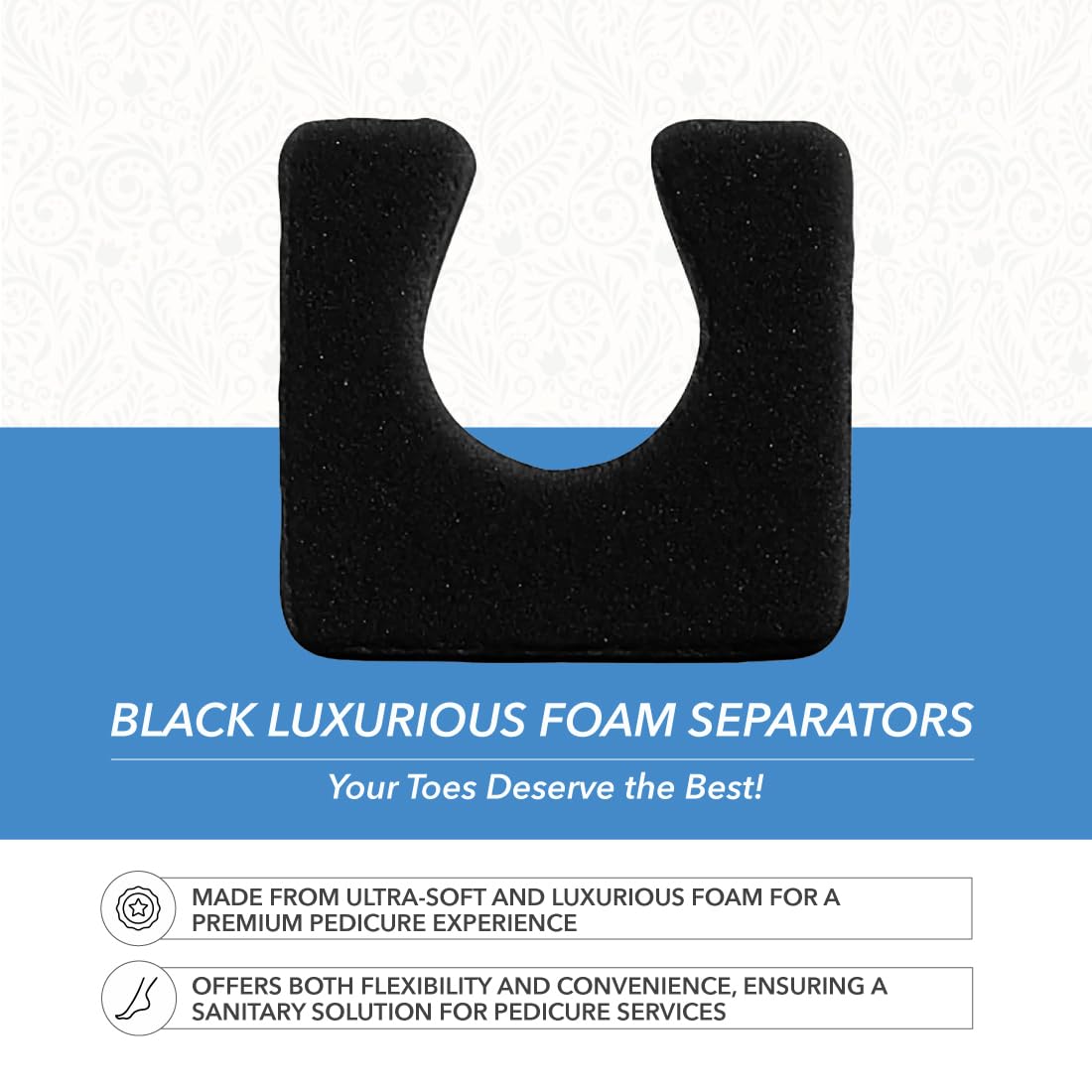 ForPro Sole separators between toes demonstrating separation and smudge prevention
