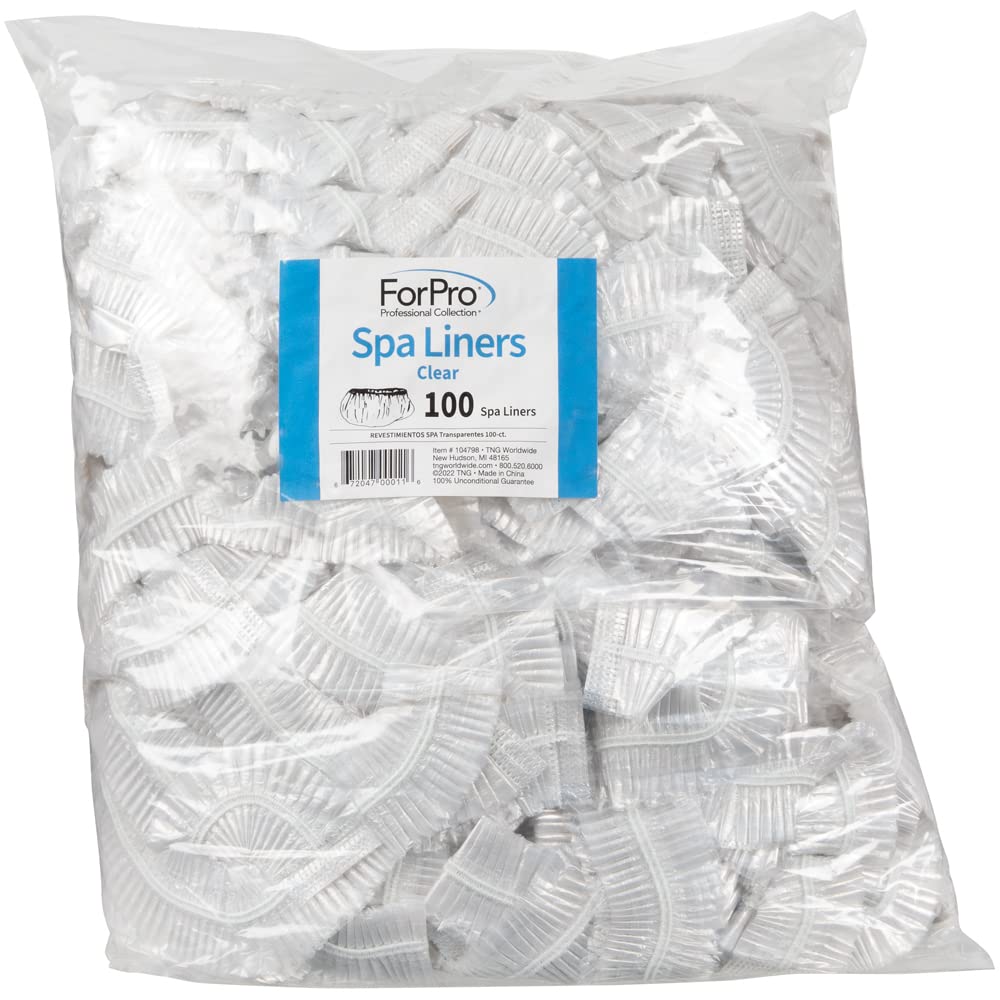 ForPro spa liners elastic band close-up demonstrating secure fit