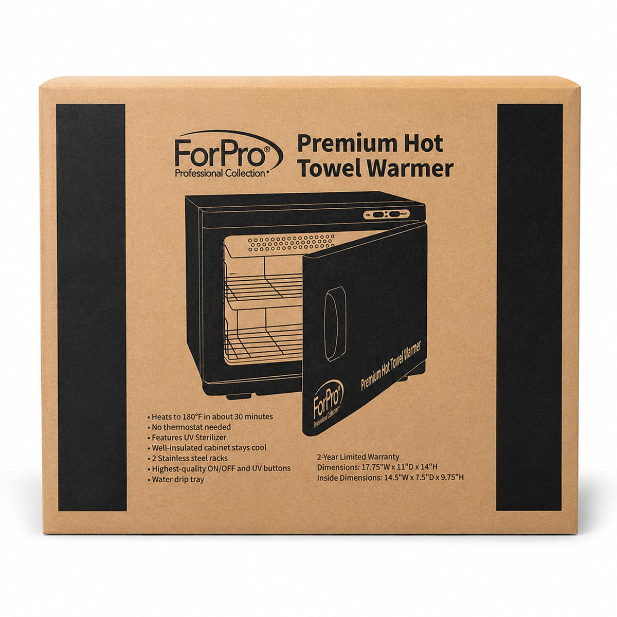 ForPro close-up of stainless steel rack showing rust-resistant durable construction