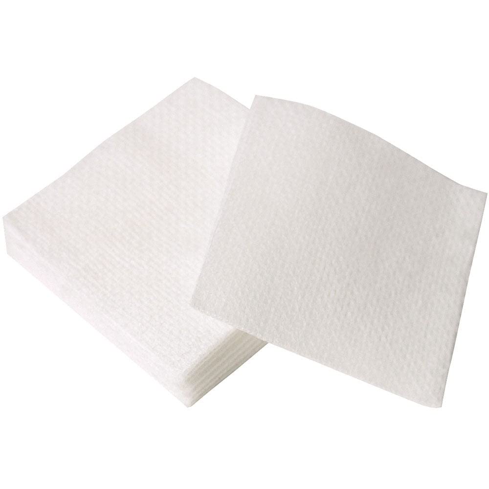 ForPro wipe in hand during facial prep highlighting lint-free benefit